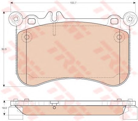 Купить TRW GDB1972 Колодки тормозные дисковые MERCEDES-BENZ: CLS CLS 500/CLS 500 4-matic 11-, CLS Shooting Brake CLS 500/CLS 500 4-matic 12-, E-CLASS E 500/E 500 4-matic 09-, E-CLASS T-Model E 500