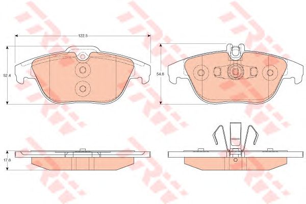 Купить TRW GDB2051 Колодки задние MERCEDES W204, X204 GDB2051