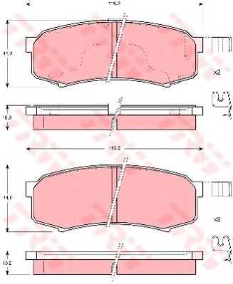 Купить запчасть TRW - GDB3110 