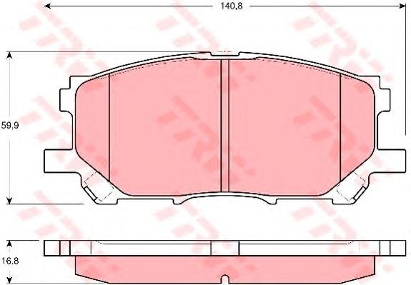 Купить запчасть TRW - GDB3338 