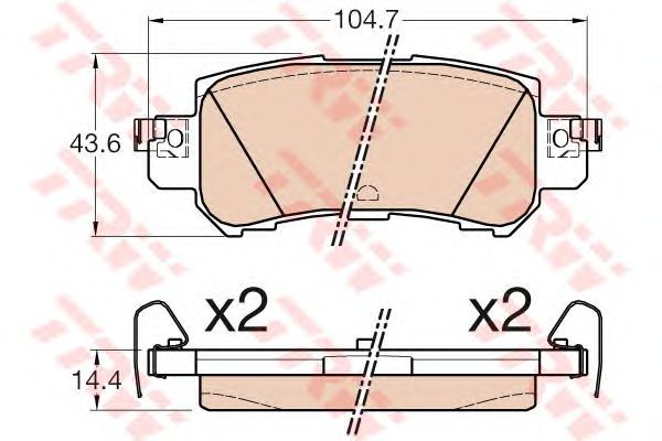 Купить запчасть TRW - GDB3539 