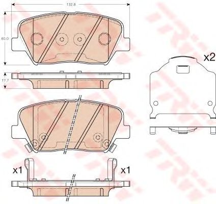 Купить запчасть TRW - GDB3549 