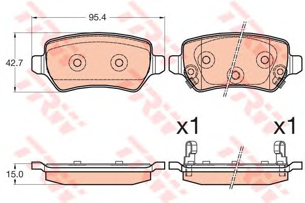 Купить запчасть TRW - GDB3585 