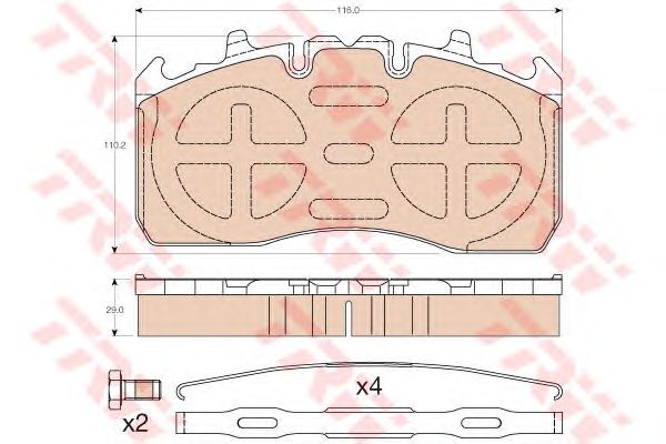 Купить запчасть TRW - GDB5112 