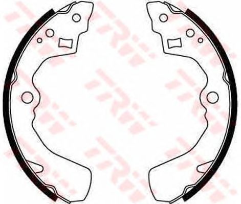 Купить TRW GS8549 Колодки тормозные барабанные задн DAIHATSU: APPLAUSE I 89-97, APPLAUSE II 97-, CHARADE III 88-93, SUBARU: JUSTY II 95-03, SUZUKI: BALENO 95-02, BALENO хечбэк 95-02, BALENO