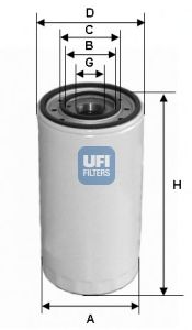 Купить UFI 23.475.00 Фильтр масляный