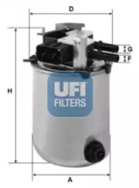 Купить UFI 24.095.01 Фильтр топливный