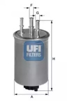 Купить UFI 24.116.00 Фильтр топливный
