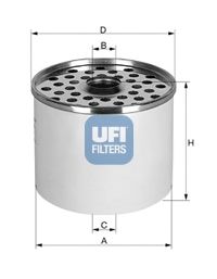 Купить UFI 24.360.00 Фильтр топливный дизельный FIAT DUCATO 2.0/2.5D 81-85 24.360.00