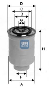 Купить UFI 24.374.00 Фильтр топливный