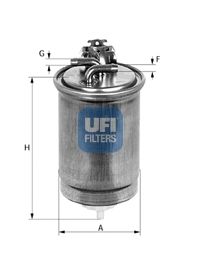 Купить UFI 24.424.00 Фильтр топливный
