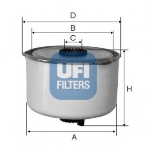 Купить UFI 24.454.00 Фильтр топливный