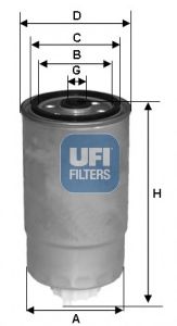 Купить UFI 24.528.01 Фильтр топливный