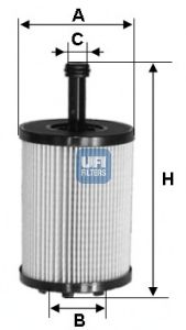 Купить UFI 25.023.00 Фильтр масляный