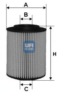 Купить UFI 25.028.00 Фильтр масляный