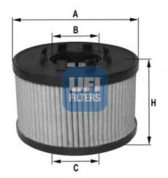 Купить UFI 25.043.00 Фильтр масляный