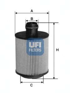 Купить UFI 25.093.00 Фильтр масляный