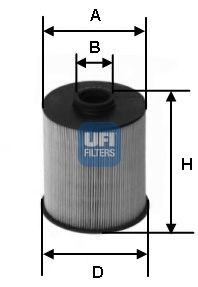 Купить UFI 2600600 Фильтр топливный