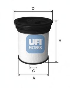 Купить UFI 26.019.01 Фильтр топливный