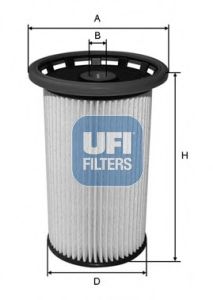Купить UFI 26.038.00 Фильтр топливный