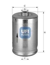 Купить UFI 31.748.00 Фильтр топливный бензиновый AUDI A4 Q 94-00 1.6-2.4, A6 Q 1.8-3.0 97-05 31.748.00