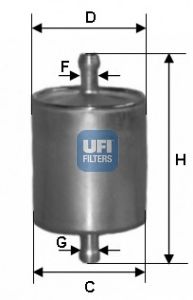 Купить UFI 31.760.00 Фильтр топливный бензиновый 31.760.00