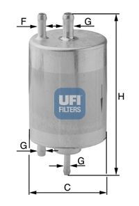 Купить UFI 31.841.00 Фильтр топливный бензиновый MERCEDES C180-C250 W202, C160-350 W203, E240-430 W210, S280-600 W220 31.841.00