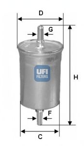 Купить UFI 31.846.00 Фильтр топливный