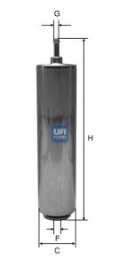 Купить UFI 31.852.00 Фильтр топливный дизельный BMW 316D-335D E90 31.852.00