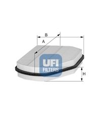 Купить UFI 53.007.00 Фильтр салонный MERCEDES W202/W210 53.007.00