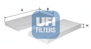 Купить UFI 53.154.00 Фильтр салонный CITROEN BERLINGO II/III, JUMPY III, PEUGEOT 508 II (компл-2шт) 53.154.00