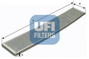 Купить UFI 54.121.00 Фильтр салонный угольный BMW 3 E46, X3 E83 54.121.00
