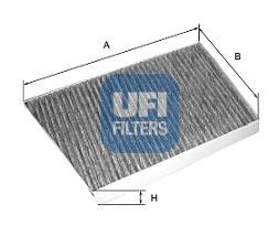 Купить UFI 54.133.00 Фильтр салонный угольный MERCEDES W211 54.133.00