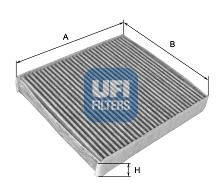 Купить UFI 54.148.00 Фильтр салона [угольный]