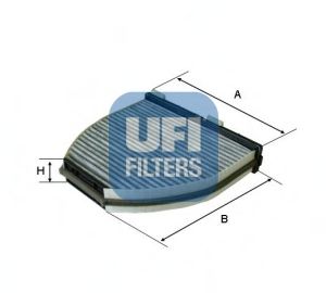Купить UFI 54.163.00 Фильтр салона [угольный]