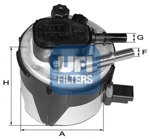 Купить UFI 55.170.00 Фильтр топливный дизельный FORD FOCUS II 1.6TDCI, VOLVO C30/S40/S80 II 1.6D 55.170.00