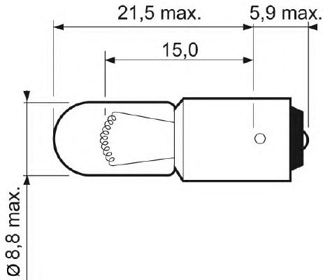 Купить VALEO 032702 Лампа T4W 12V 4W BA9s 