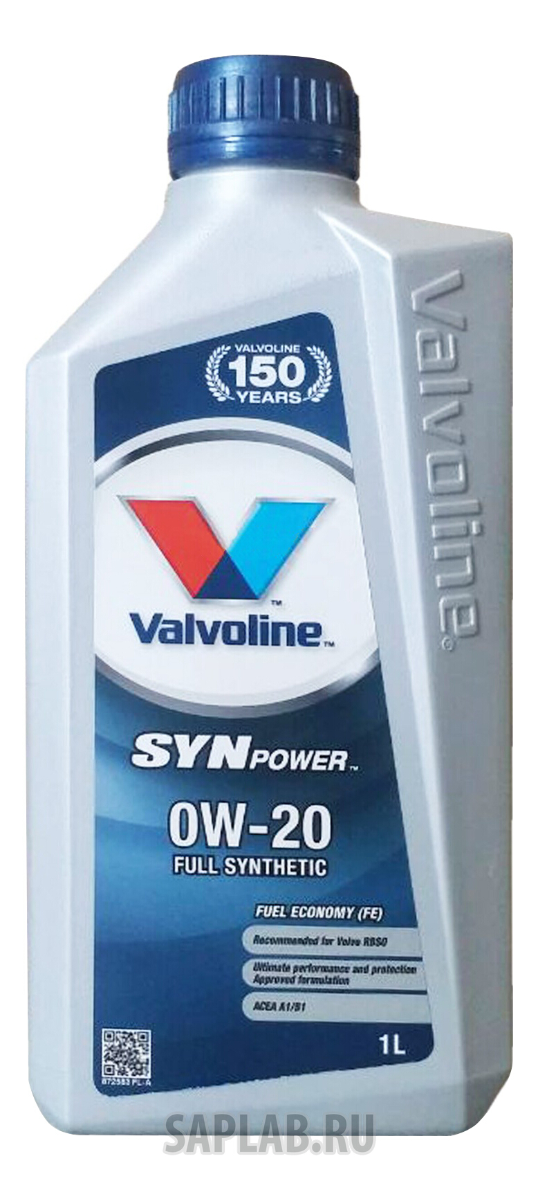 Купить VALVOLINE 872583 VALVOLINE SYNPOWER FE 0W-20 МОТОРНОЕ МАСЛО (1 Л.(872583), 1Л)