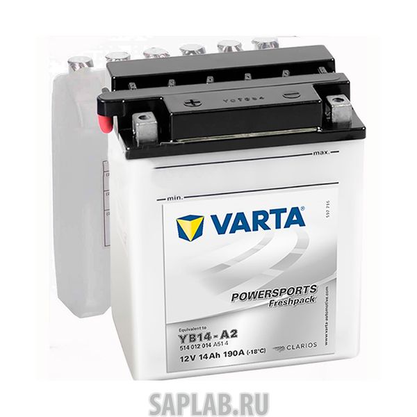 Купить VARTA 514012014A514 Аккумулятор мотоциклетный VARTA Powersports Freshpack 12V 14Ah 514012014A514
