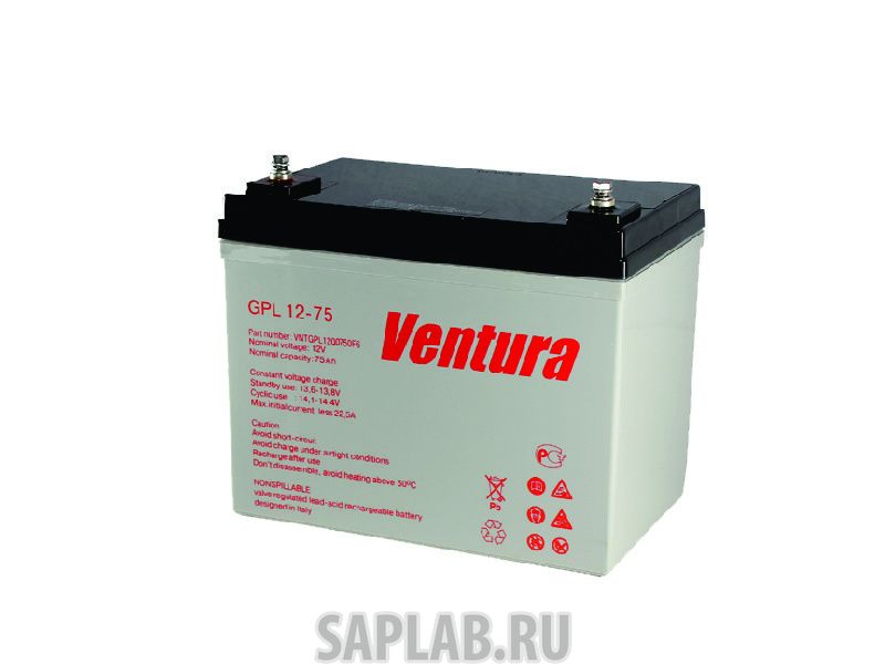 Купить VENTURA GPL1275 Аккумулятор Ventura GPL 12-75 12В 77Ач 260x168x217 мм Прямая (+-)