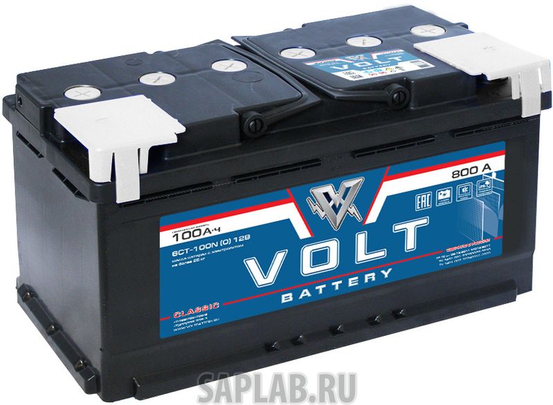 Купить VOLT VC10001 Аккумулятор автомобильный VOLT CLASSIC 6СТ-100.0 VC10001