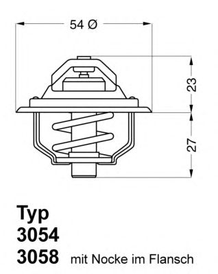 Купить WAHLER 3054.87D50 Термостат 3054.87D50