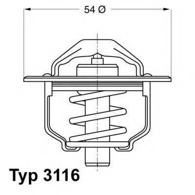 Купить WAHLER 3116.89D Термостат 3116.89D