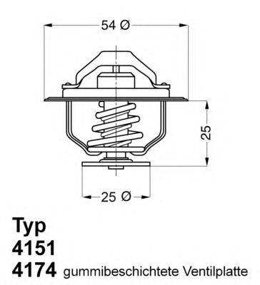 Купить WAHLER 4174.82D Термостат [с прокл.] [82°C]