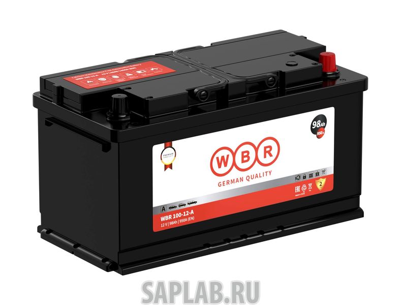 Купить WBR WBR10012A Аккумулятор автомобильный стартерный WBR 100-12-A