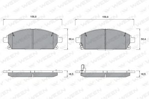 Купить WEEN 151-2266 Колодки тормозные дисковые передние