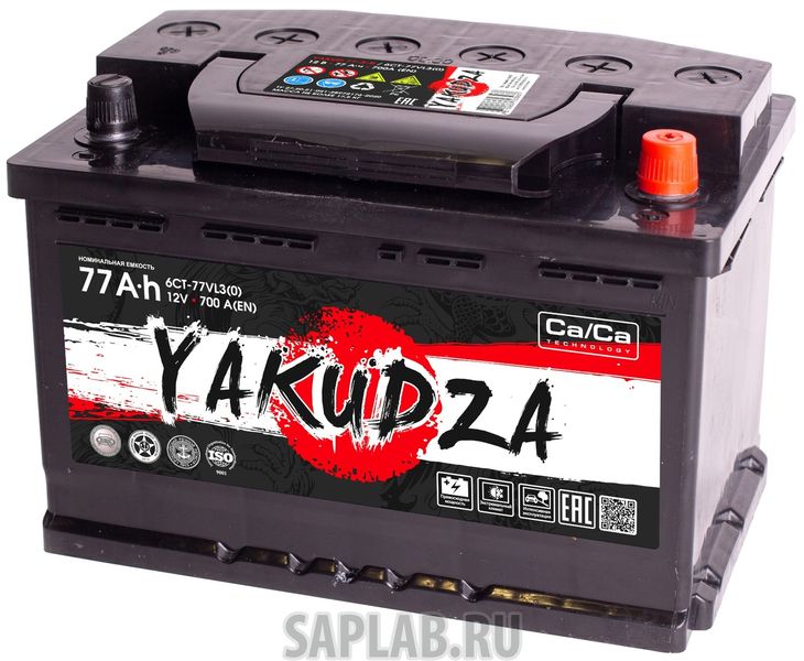 Купить YAKUDZA YAKUD7701 Автомобильный аккумулятор YAKUDZA 6СТ-77.0 VL