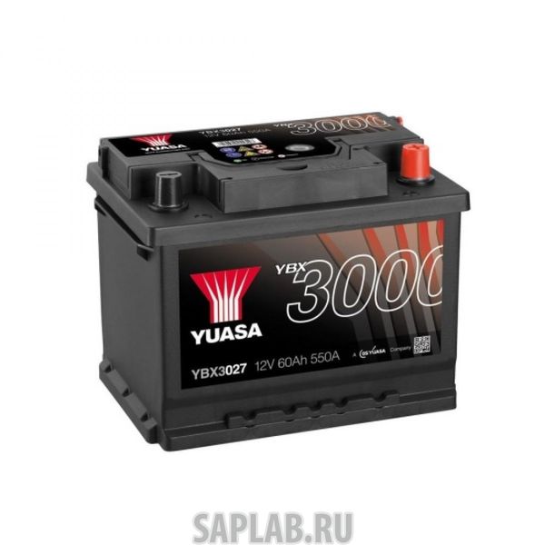 Купить YUASA YBX3027 Аккумулятор Yuasa SMF YBX3027 12В 60Ач 550CCA 243x175x190 мм Обратная (-+)