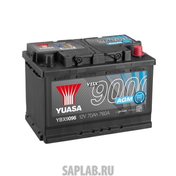 Купить YUASA YBX9096070 Аккумуляторная Батарея Agm Start Stop Plus[12v 70ah 760a B13] YUASA