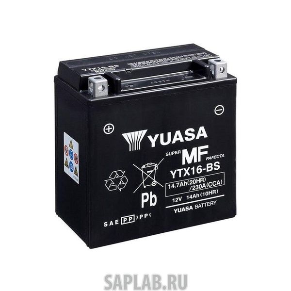 Купить YUASA YTX16BS Аккумулятор для мототехники YUASA YTX16-BS